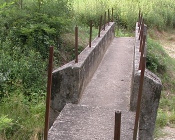 Passerella pedonale Zubiena Riviera 4 Inizio lavori