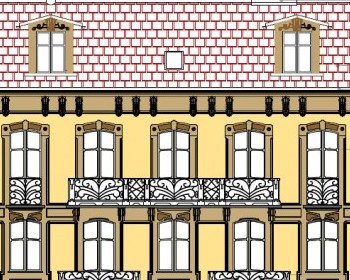 Restauro facciata edificio storico a Biella 1 Progetto