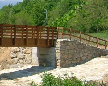 Passerella pedonale Zubiena Riviera 8 Fine lavori